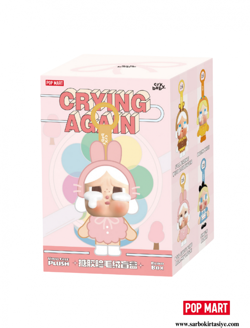 Pop Mart CryBaby Crying Again Series Vinyl Face Plush Sealed Case (6 Blind Box)