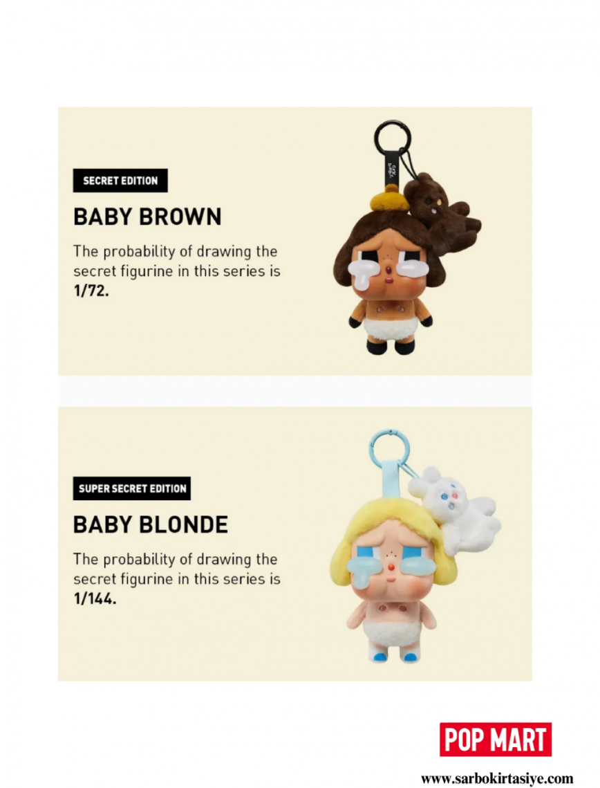 Pop Mart CryBaby Crying Again Series Vinyl Face Plush Sealed Case (6 Blind Box)