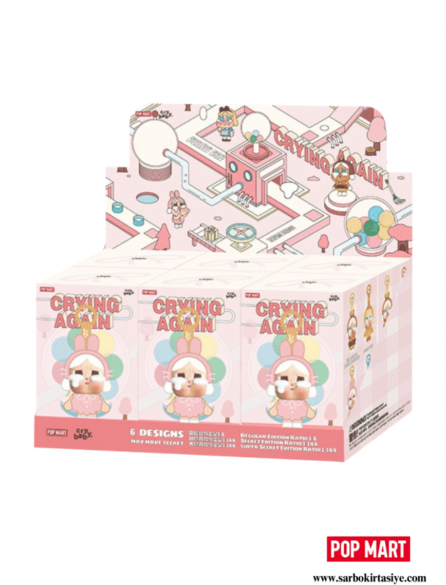 Pop Mart CryBaby Crying Again Series Vinyl Face Plush Sealed Case (6 Blind Box)