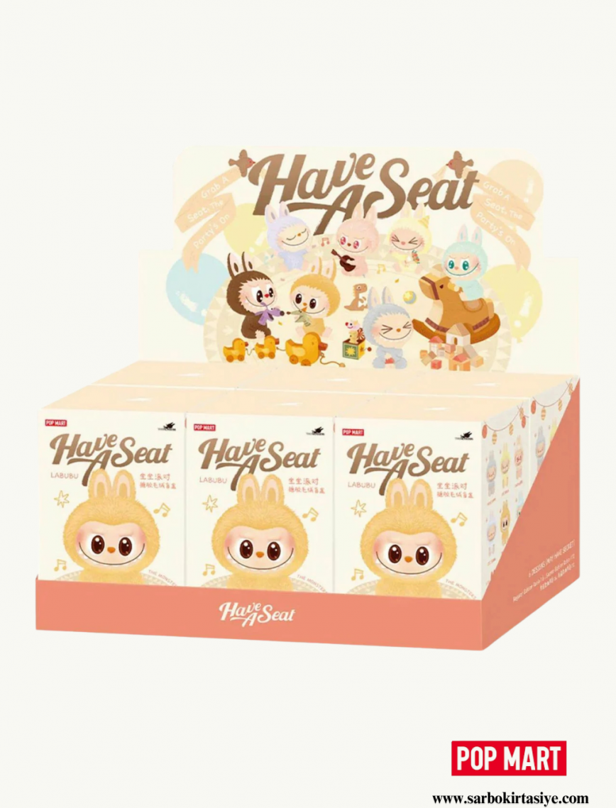 Pop Mart Labubu The Monsters Have a Seat Vinyl Plush Sealed Case (6 Blind Boxes)