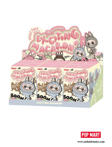 Pop Mart Labubu The Monsters Tasty Macarons Vinyl Face Sealed Case (6 Blind Boxes)