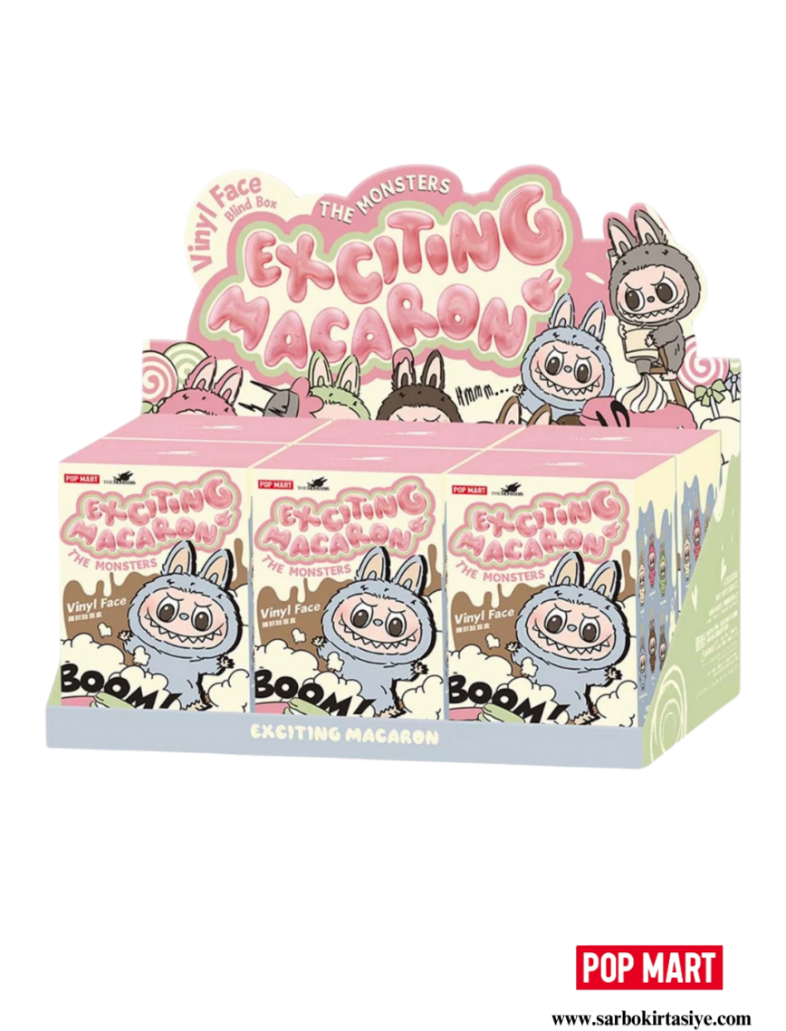 Pop Mart Labubu The Monsters Tasty Macarons Vinyl Face Sealed Case (6 Blind Boxes)