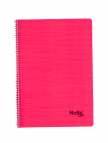 NOTTE Spiralli Kareli 80 Yaprak A4 Pastel Plastik Kapaklı Defter NOTTE Spiralli Kareli 80 Yaprak A4 Pastel Plastik Kapaklı Defter