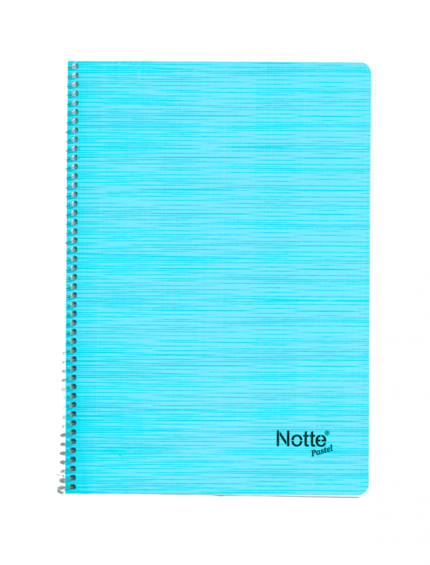 NOTTE Spiralli Kareli 80 Yaprak A4 Pastel Plastik Kapaklı Defter NOTTE Spiralli Kareli 80 Yaprak A4 Pastel Plastik Kapaklı Defter