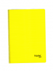 NOTTE Spiralli Kareli 80 Yaprak A4 Pastel Plastik Kapaklı Defter NOTTE Spiralli Kareli 80 Yaprak A4 Pastel Plastik Kapaklı Defter