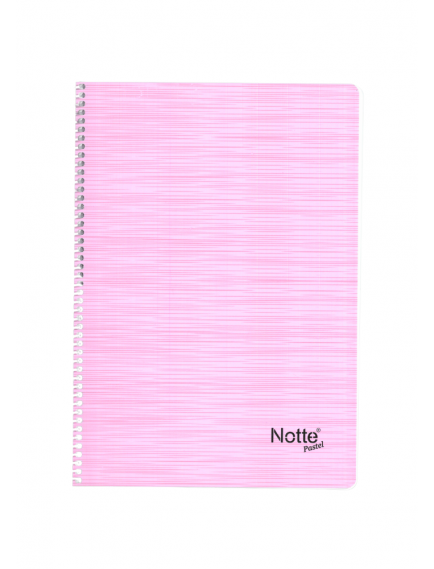 NOTTE Spiral Ruled 100 Sheets A4 Pastel Plastic Cover Notebook NOTTE Spiral Ruled 100 Sheets A4 Pastel Plastic Cover Notebook