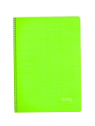 NOTTE Spiralli Kareli 120 Yaprak A4 Trend Plastik Kapaklı Defter NOTTE Spiralli Kareli 120 Yaprak A4 Trend Plastik Kapaklı Defter