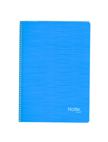 NOTTE Spiral Ruled 100 Sheets A4 Trend Plastic Cover Notebook