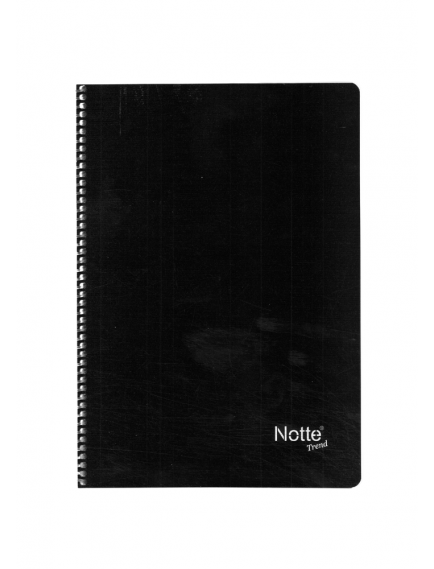 NOTTE Spiral Squared 100 Sheets A4 Trend Plastic Cover Notebook