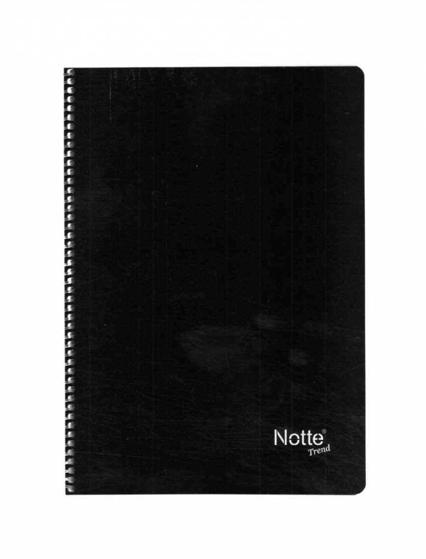 NOTTE Spiralli Kareli 100 Yaprak A4 Trend Plastik Kapaklı Defter NOTTE Spiralli Kareli 100 Yaprak A4 Trend Plastik Kapaklı Defter