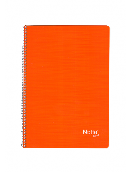 NOTTE Spiral Ruled 120 Sheets A4 Trend Plastic Cover Notebook
