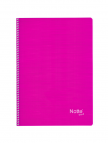 NOTTE Spiralli Kareli 120 Yaprak A4 Trend Plastik Kapaklı Defter NOTTE Spiralli Kareli 120 Yaprak A4 Trend Plastik Kapaklı Defter