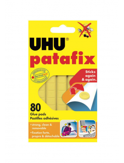 UHU Patafix Hamur Yapıştırıcı Sarı 80’li UHU Patafix Hamur Yapıştırıcı Sarı 80’li