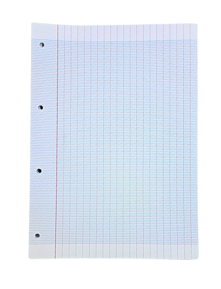 French Seyes A4 Double-Sided Refill Paper 50 Sheets 