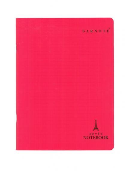 Seyes Defter 24x32cm 60 yp. Plastik Kapak Kırmızı