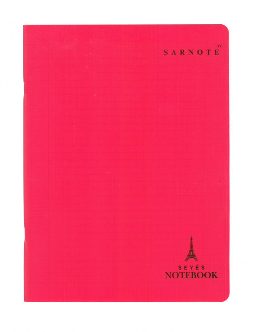 Seyes Defter 24x32cm 60 yp. Plastik Kapak Kırmızı