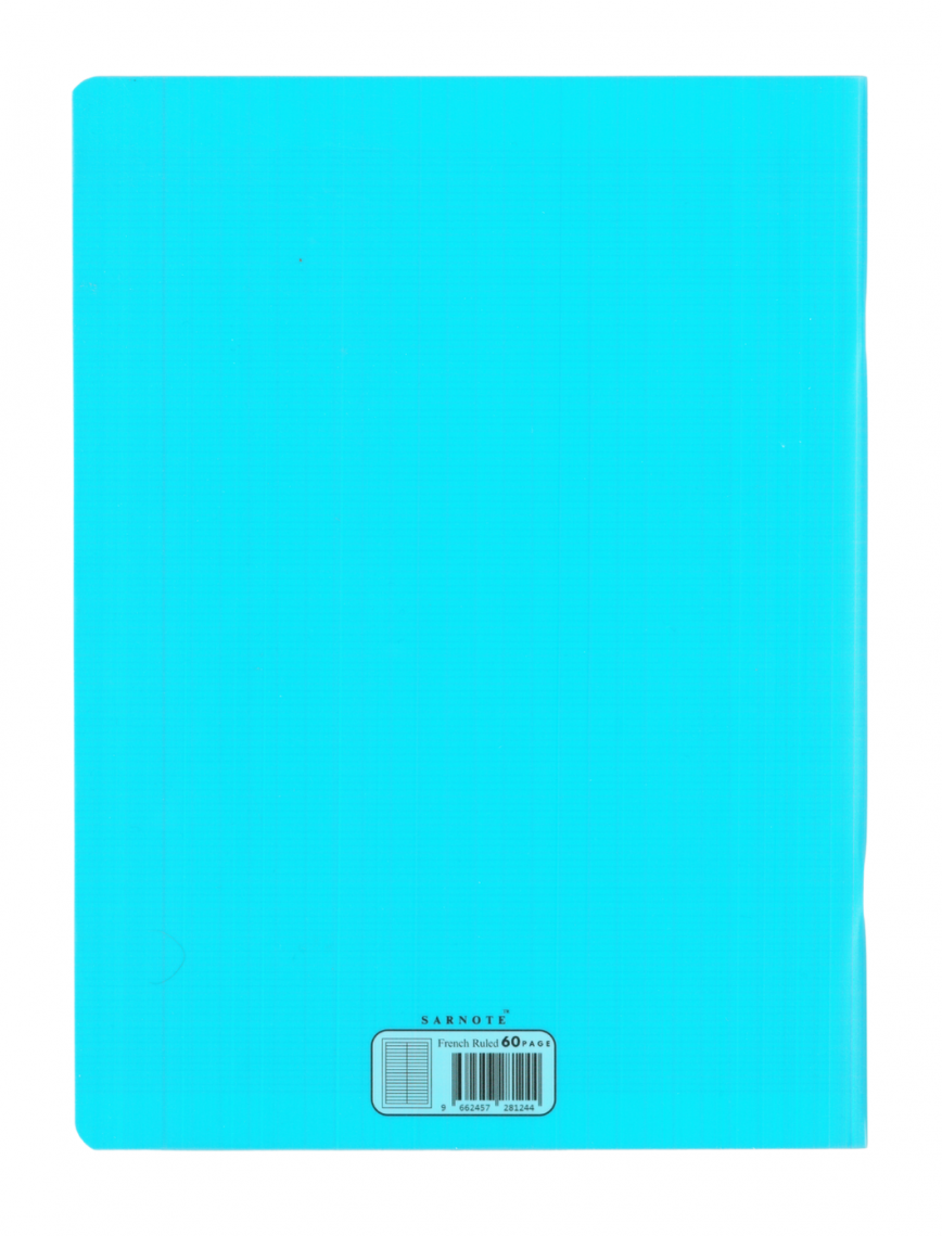Seyes Defter 24x32cm 60 yp. Plastik Kapak Mavi