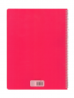 Seyes Defter 24x32cm 60 Yaprak Spiralli PP Kapak Kırmızı