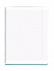 Seyes Defter 24x32cm 60 Yaprak Spiralli PP Kapak Mavi