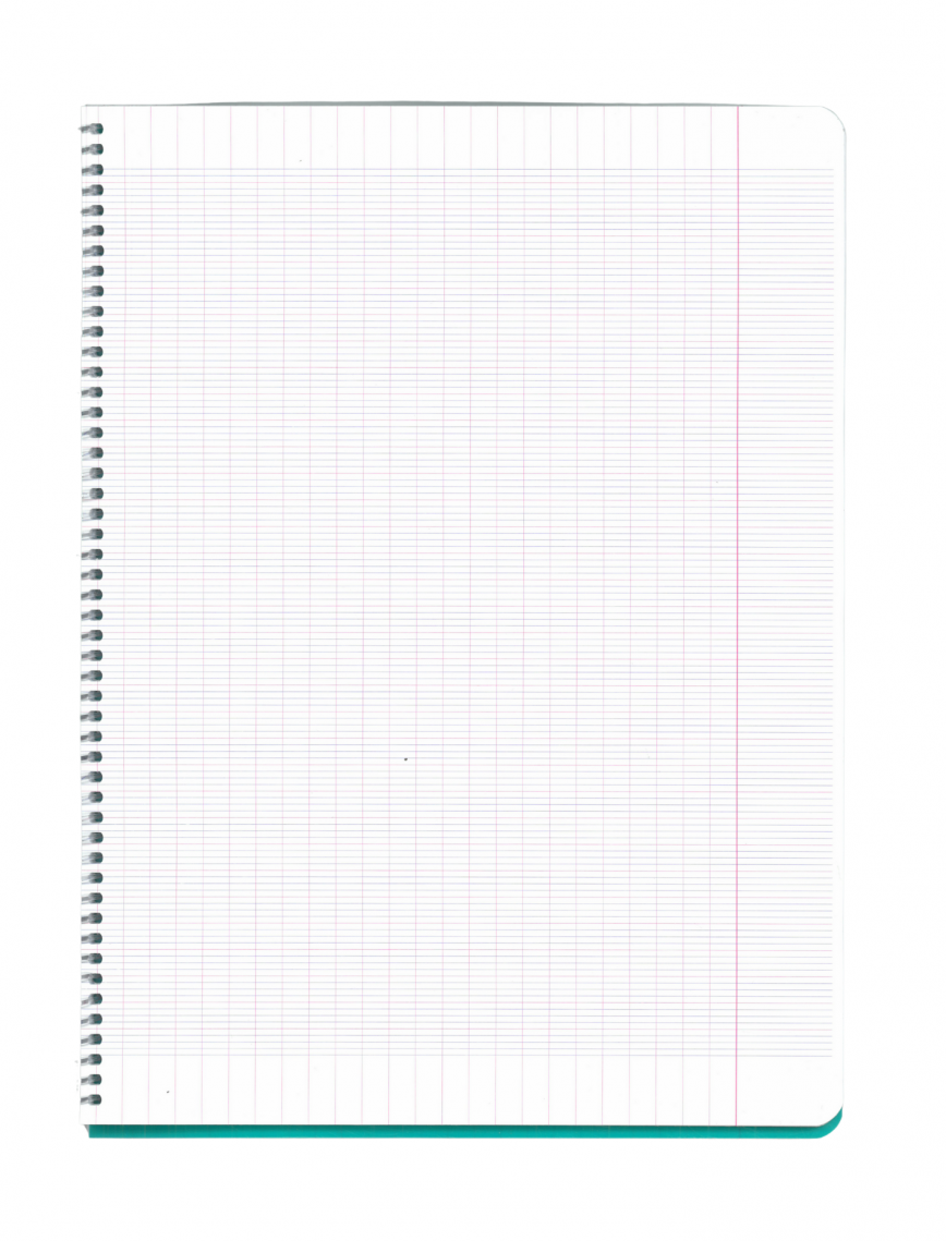 Seyes Defter 24x32cm 60 Yaprak Spiralli PP Kapak Mavi