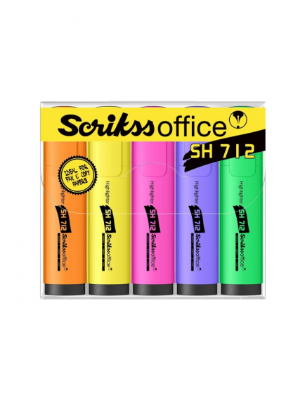 SCRIKSS Highlighter SH712 5-Pack Set SCRIKSS Highlighter SH712 5-Pack Set