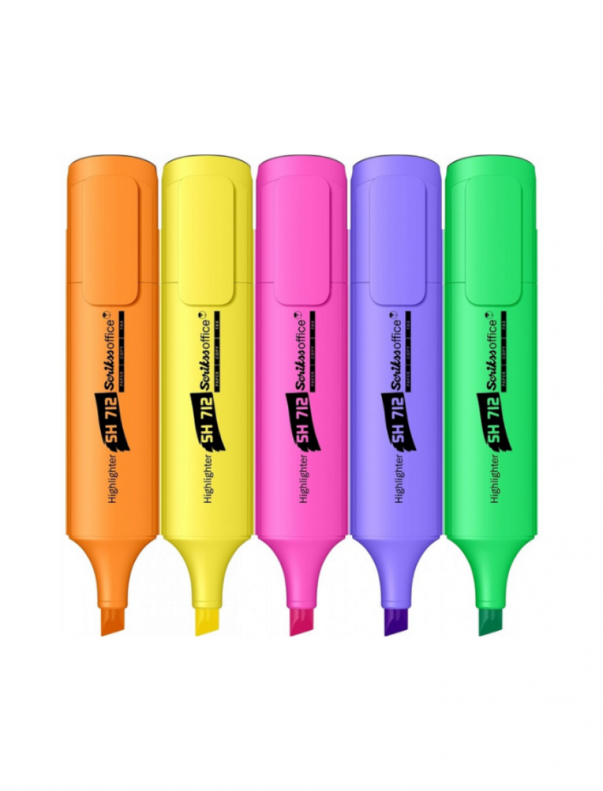 Scrikss Fosforlu Kalem SH712 5’li Set Scrikss Fosforlu Kalem SH712 5’li Set