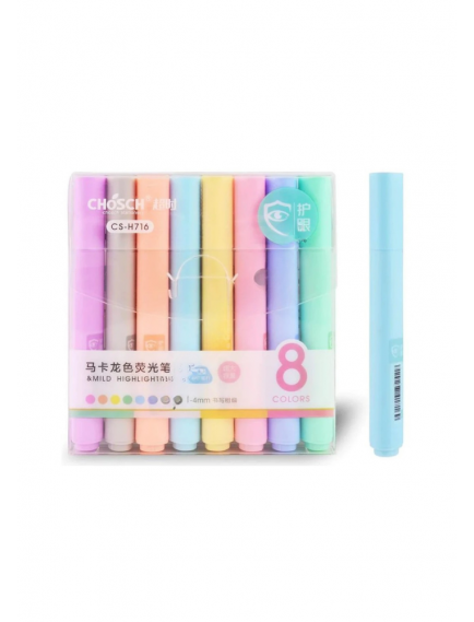 Chosch Pastel Highlighter Pens 8-Pack Chosch Pastel Highlighter Pens 8-Pack