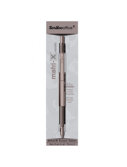 SCRIKSS Matri-X Versatil Kalem 0.7 Metalik Krom