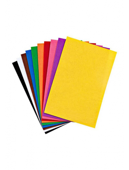 Keçe A4 Renkli Karışık 10’lu Paket Keçe A4 Renkli Karışık 10’lu Paket