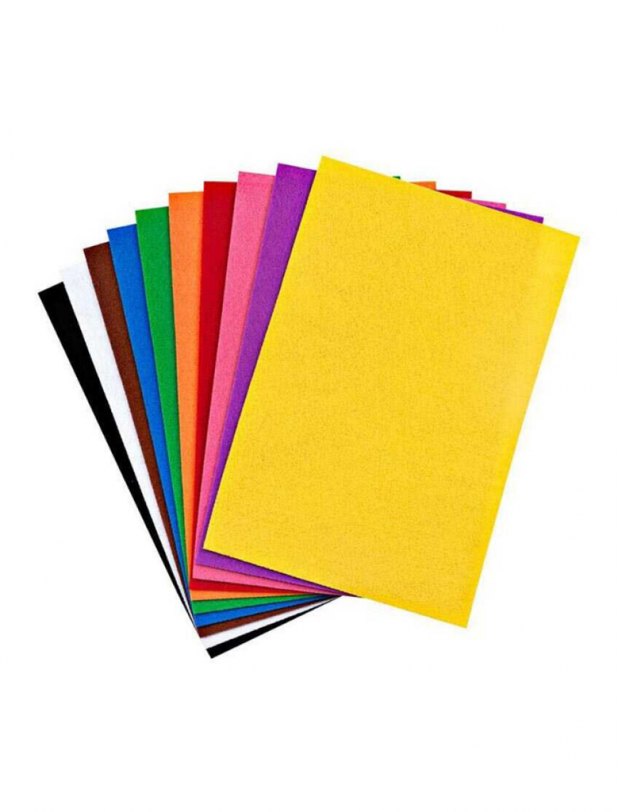 Keçe A4 Renkli Karışık 10’lu Paket