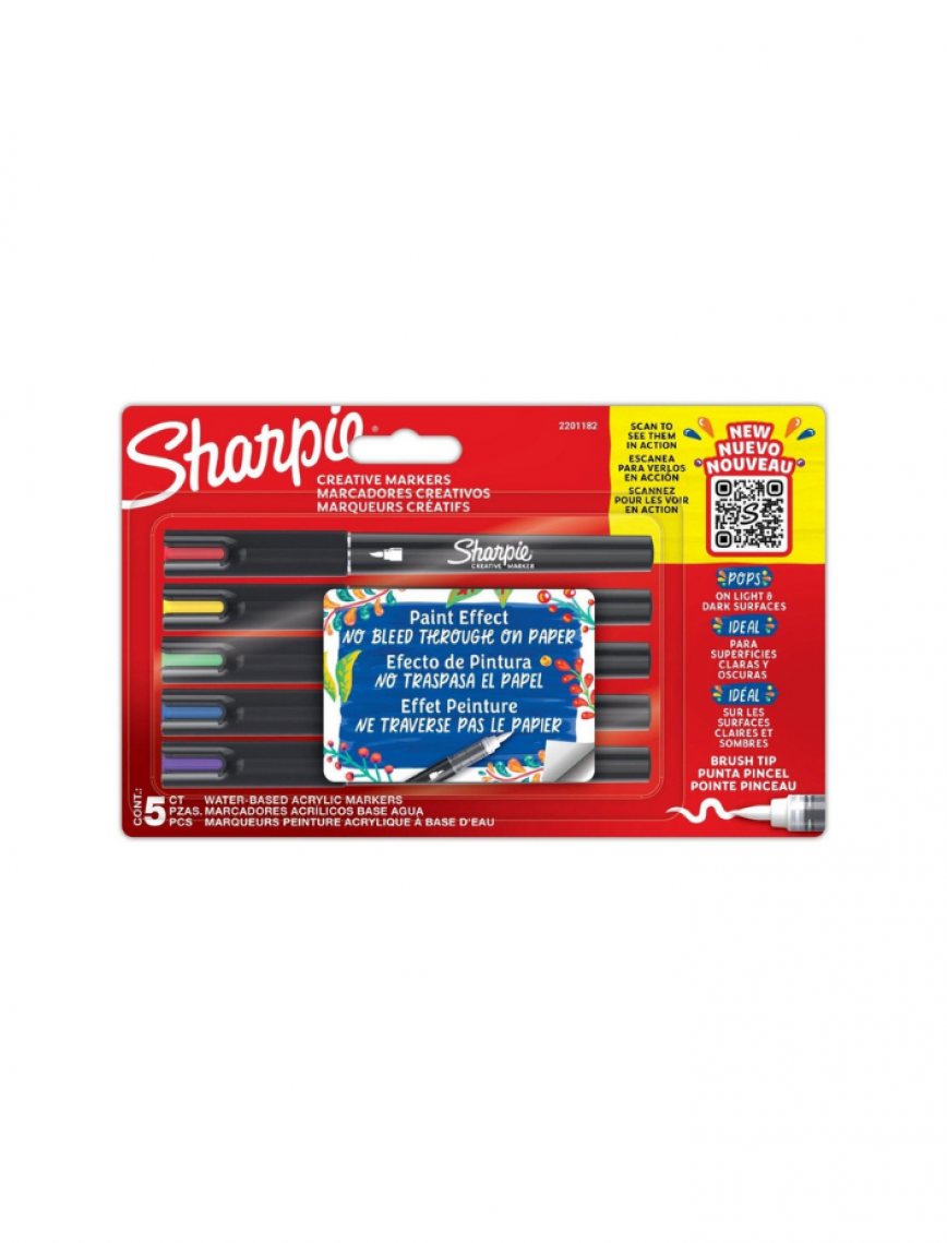 Sharpie Akrilik Marker 5’li Set Sharpie Akrilik Marker 5’li Set
