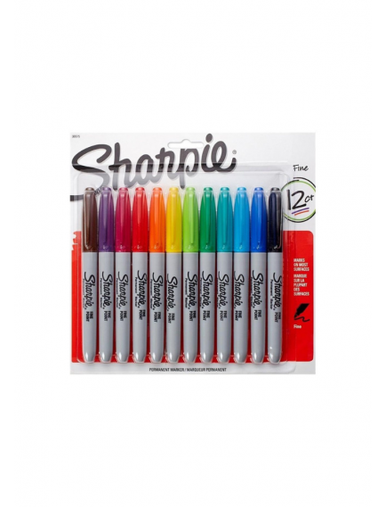Sharpie Fine Permanent Markör 12’li Set Sharpie Fine Permanent Markör 12’li Set