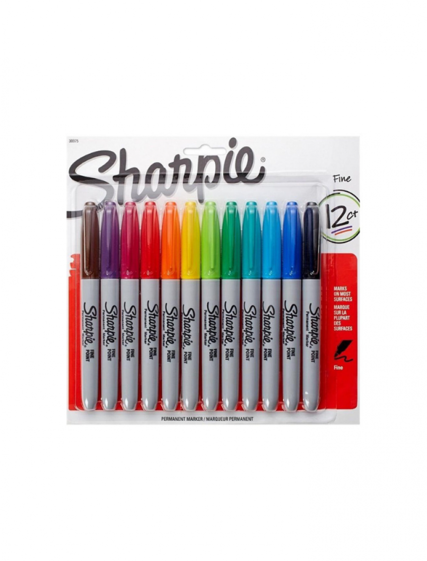 Sharpie Fine Permanent Markör 12’li Set Sharpie Fine Permanent Markör 12’li Set