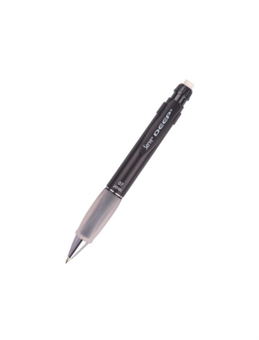 Serve Deep 0.7 mm Versatil Kalem Metalik Siyah Serve Deep 0.7 mm Versatil Kalem Metalik Siyah