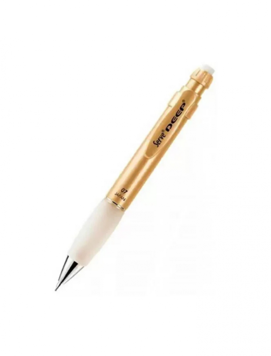 Serve Deep 0.7 mm Versatil Kalem Metalik Altın Serve Deep 0.7 mm Versatil Kalem Metalik Altın