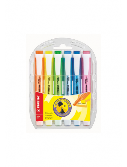 Stabilo Swing Cool Highlighter 6-Pack Stabilo Swing Cool Highlighter 6-Pack