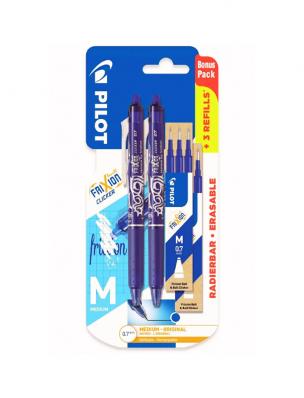Pilot Frixion Ball Clicker 0.7 Blue Set Pilot Frixion Ball Clicker 0.7 Blue Set