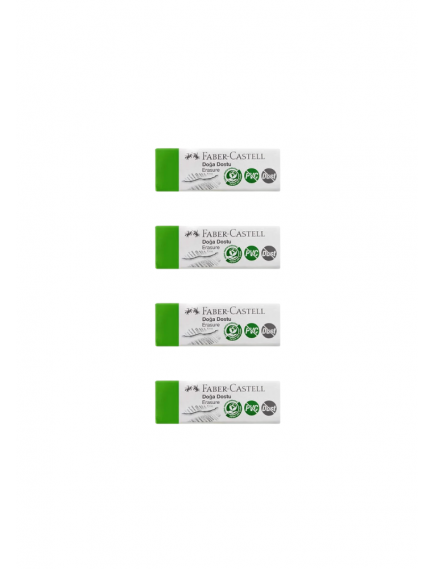 Faber-Castell Dust-Free Eco-Friendly Eraser Small Size 4-Pack Faber-Castell Dust-Free Eco-Friendly Eraser Small Size 4-Pack