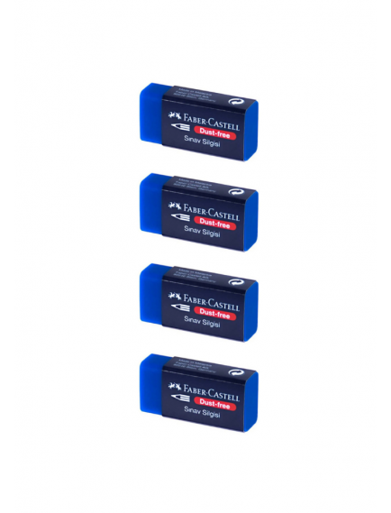 Faber-Castell Mavi Sınav Silgisi Küçük 4'lü Faber-Castell Mavi Sınav Silgisi Küçük 4'lü
