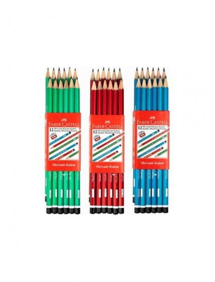 Faber-Castell Mercanlı Kurşun Kalem 12’li Paket