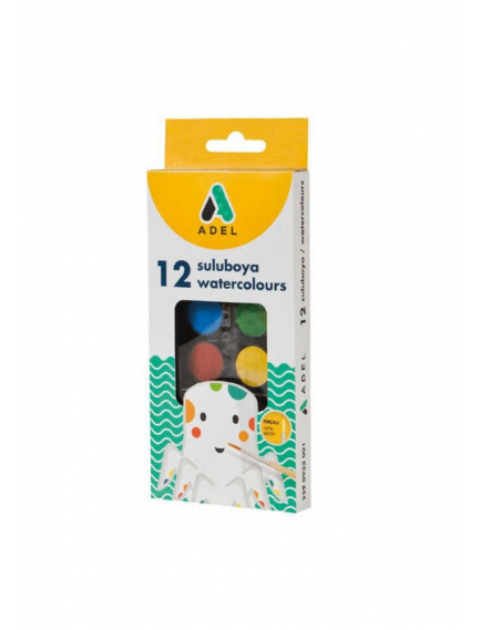 Adel 12-Piece Watercolor Large Tablet Adel 12-Piece Watercolor Large Tablet