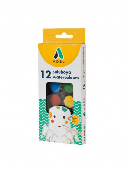 Adel 12-Piece Watercolor Large Tablet Adel 12-Piece Watercolor Large Tablet