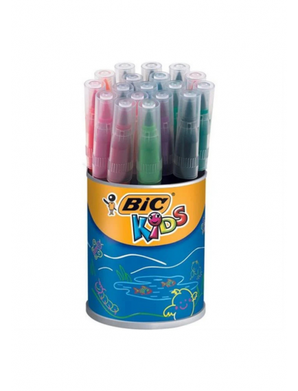 BIC Visa Brush-Tip Felt Pens 18 Colors BIC Visa Brush-Tip Felt Pens 18 Colors