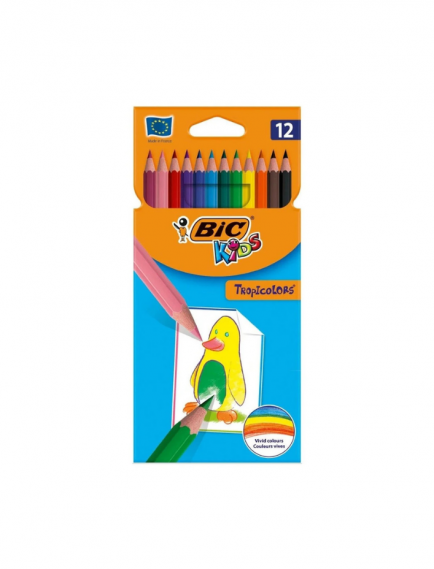 Bic Tropicolors 12 Colored Pencils