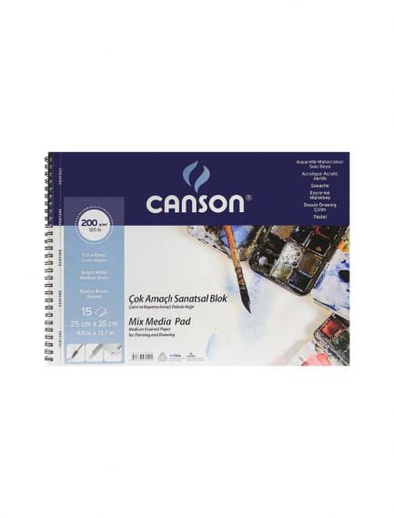 Canson Drawing Pad 25x35 cm 200gsm Canson Drawing Pad 25x35 cm 200gsm
