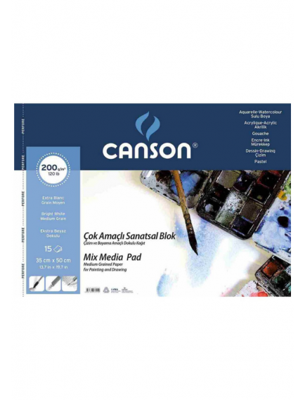 Canson Drawing Pad 35x50 cm 200gsm Canson Drawing Pad 35x50 cm 200gsm