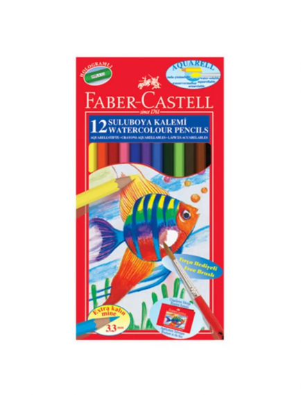 Faber-Castell Aquarell 12 Colored Pencils