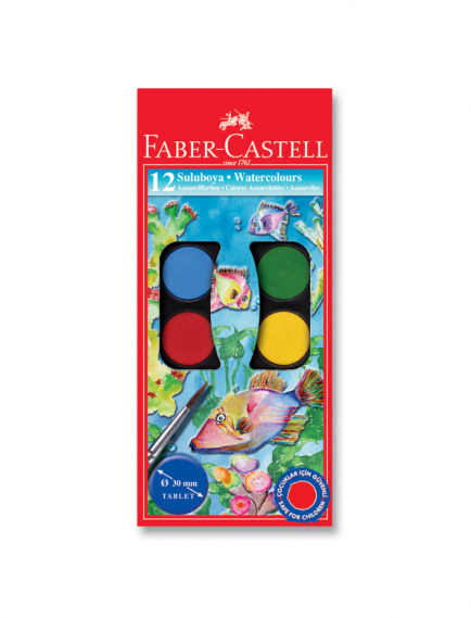 Faber-Castell 12-Piece Watercolor Large Set Faber-Castell 12-Piece Watercolor Large Set