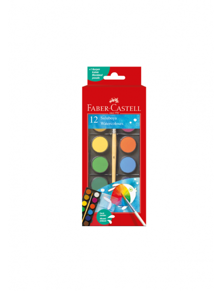Faber-Castell 12-Piece Watercolor Small Set