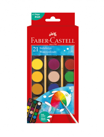 Faber-Castell Redline 21-Piece Watercolor Faber-Castell Redline 21-Piece Watercolor